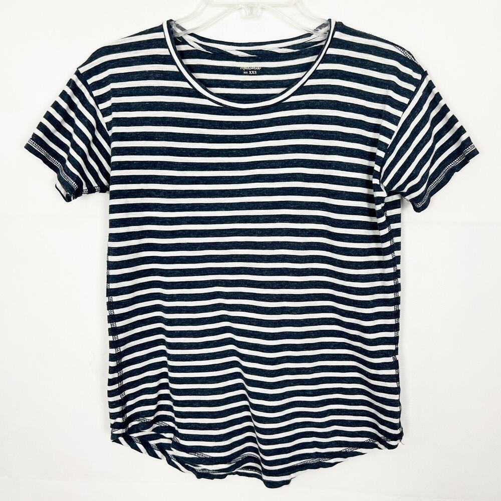 Madewell Striped Short Sleeve Basic T-Shirt Size XXS